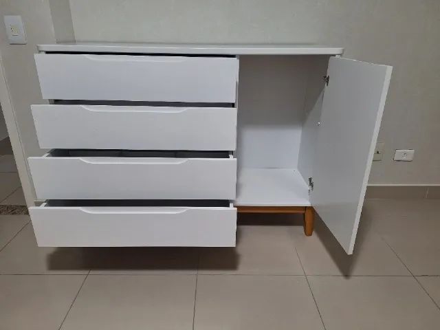 Comoda Sapateira Boom infantil - Branco - Foto 5