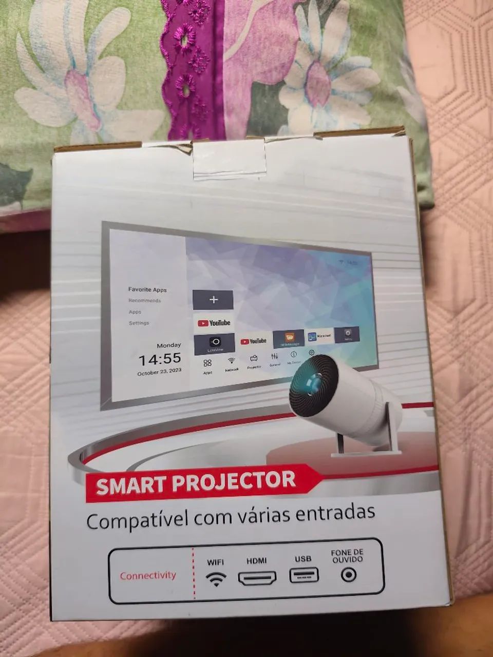 Stamrt led projector com controle remoto  - Foto 2