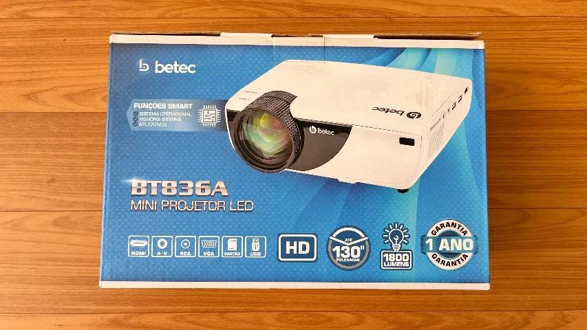Mini Projetor LED Portátil HD Smart Android BETEC - Foto 5