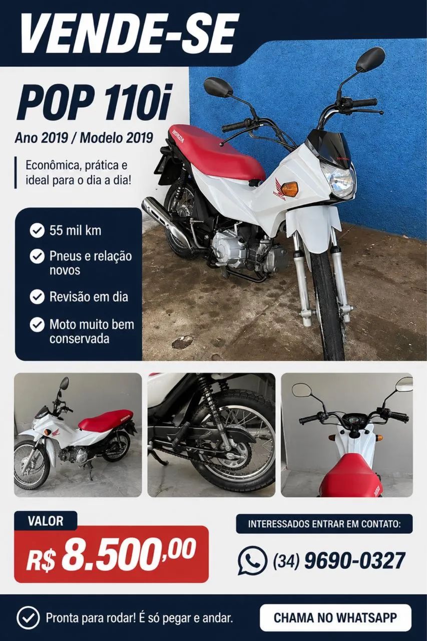 Vende-se Pop 110i