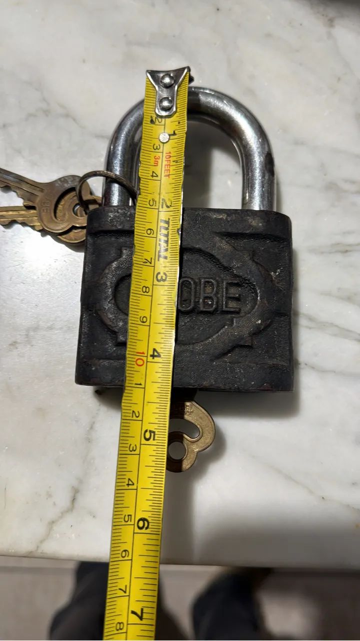 Cadeado Antigo Ferro Globe  - Foto 2