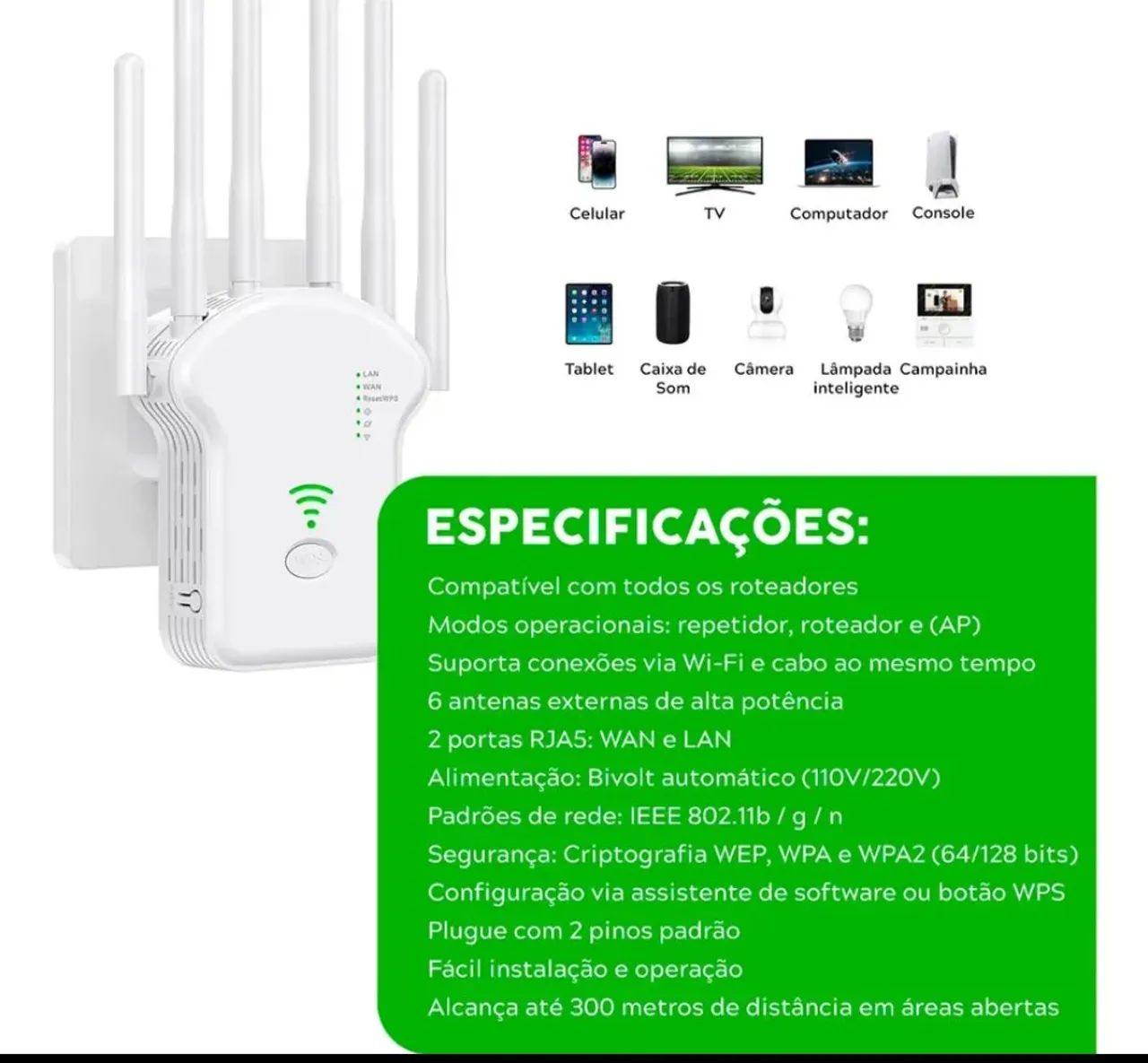 Repetidor de sinal de internet wifi - Foto 5