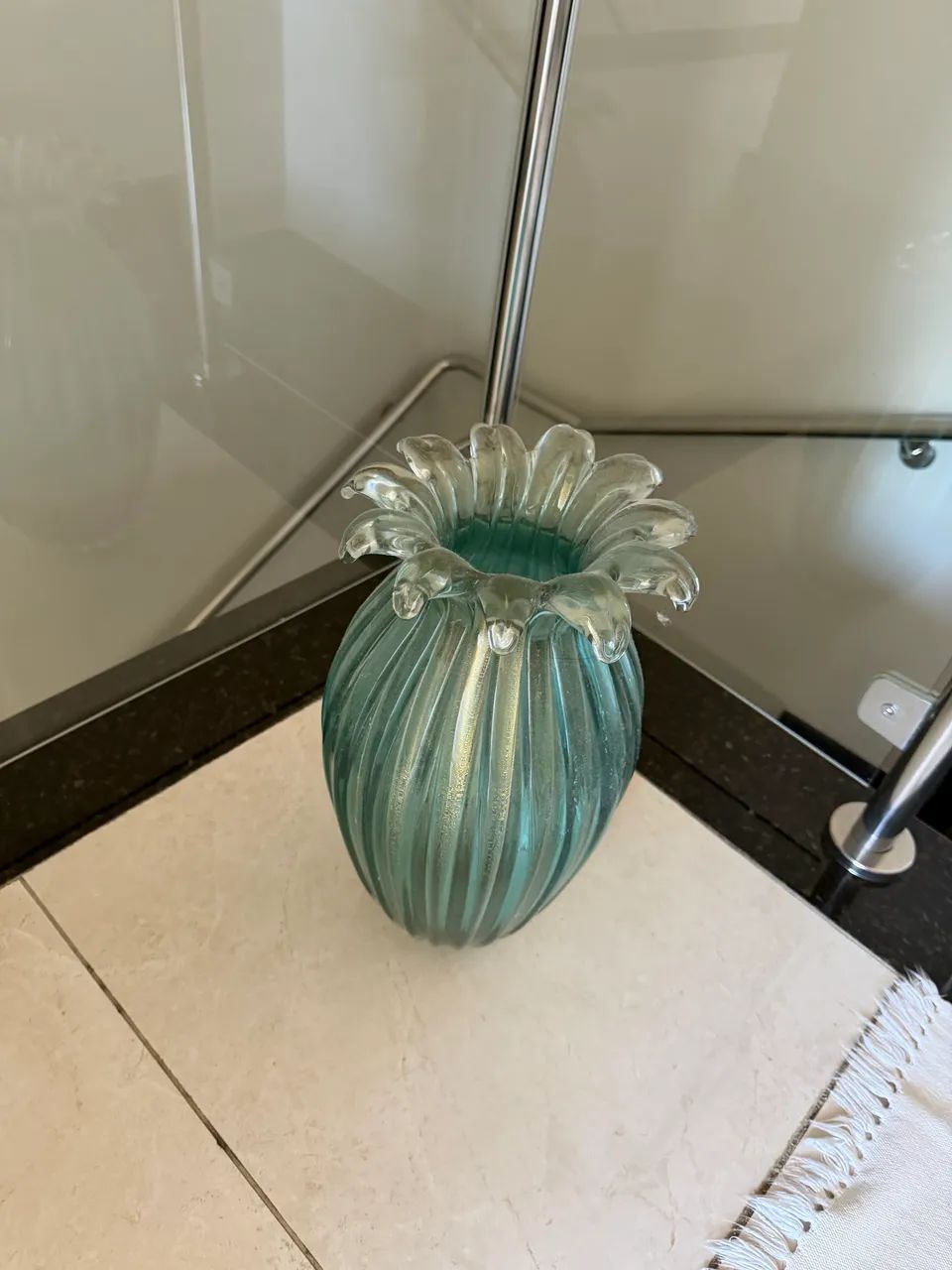vaso murano cristal 