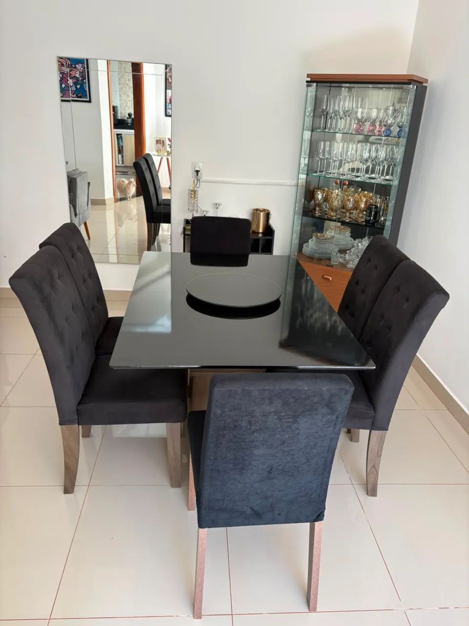 Mesa de Jantar (135cm x 90cm) + 06 cadeiras  - Foto 3
