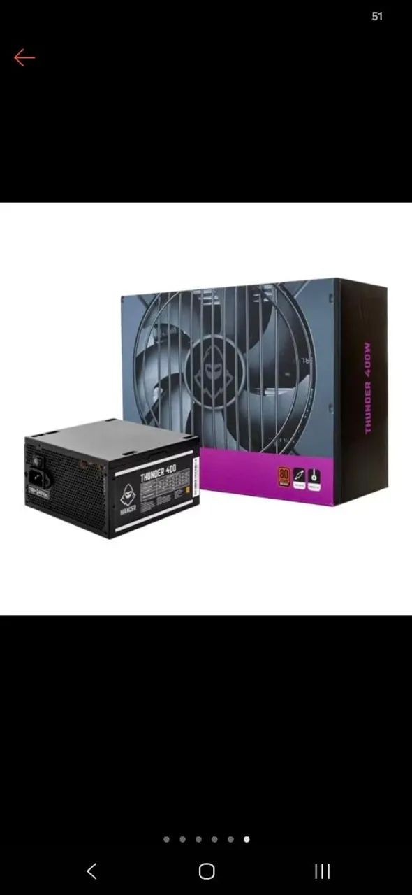 Fonte 400w 80 plus bronze nova