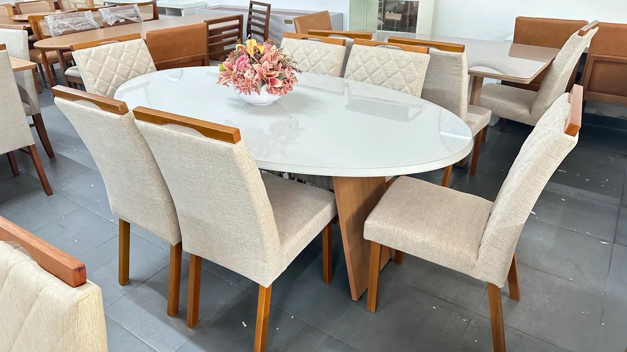 Mesa nova de madeira pronta entrega 