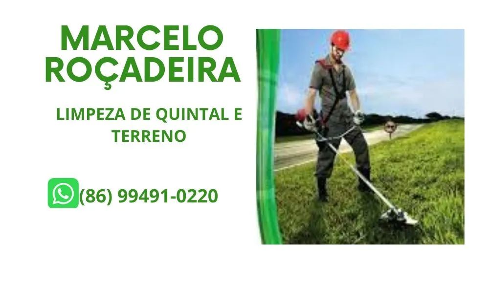 Trabalho com roçadeira! Só chamar 