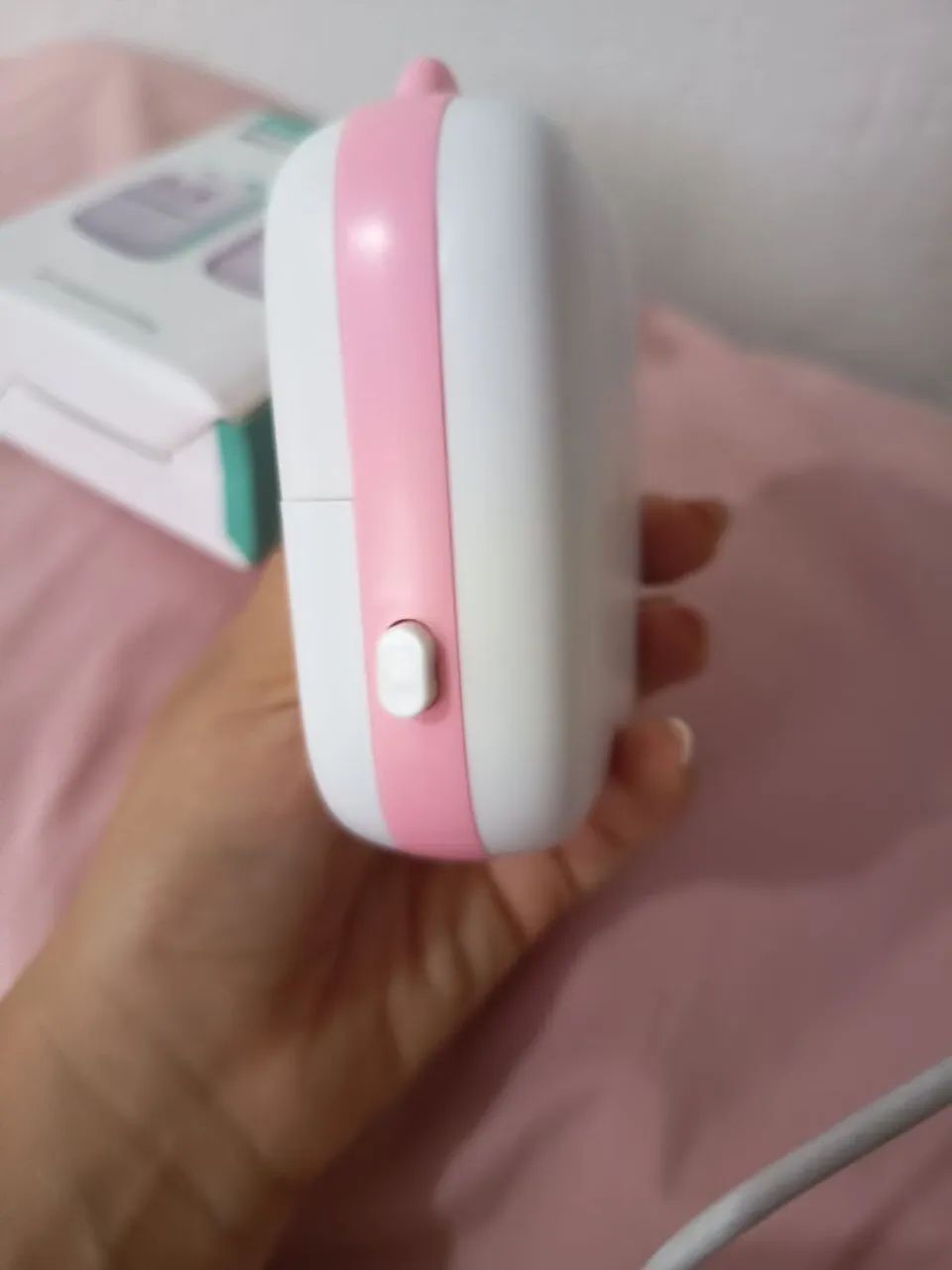 Mini impressora térmica rosa - Foto 4