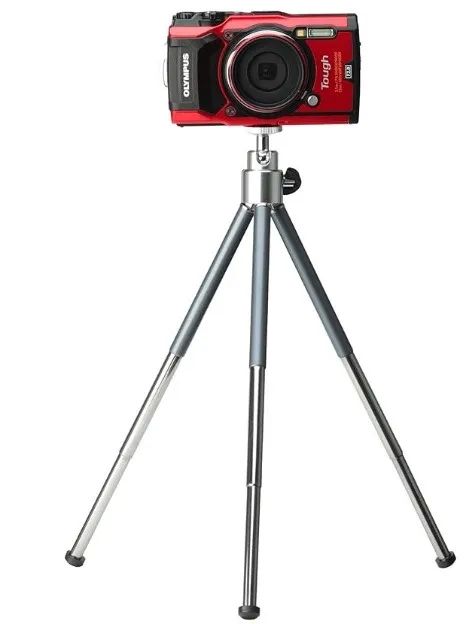 Mini tripé Hakuba H-EP3-GM, E-Pod 3, triplo extensível, cinza metálico, H-EP3-GM, 3 níveis