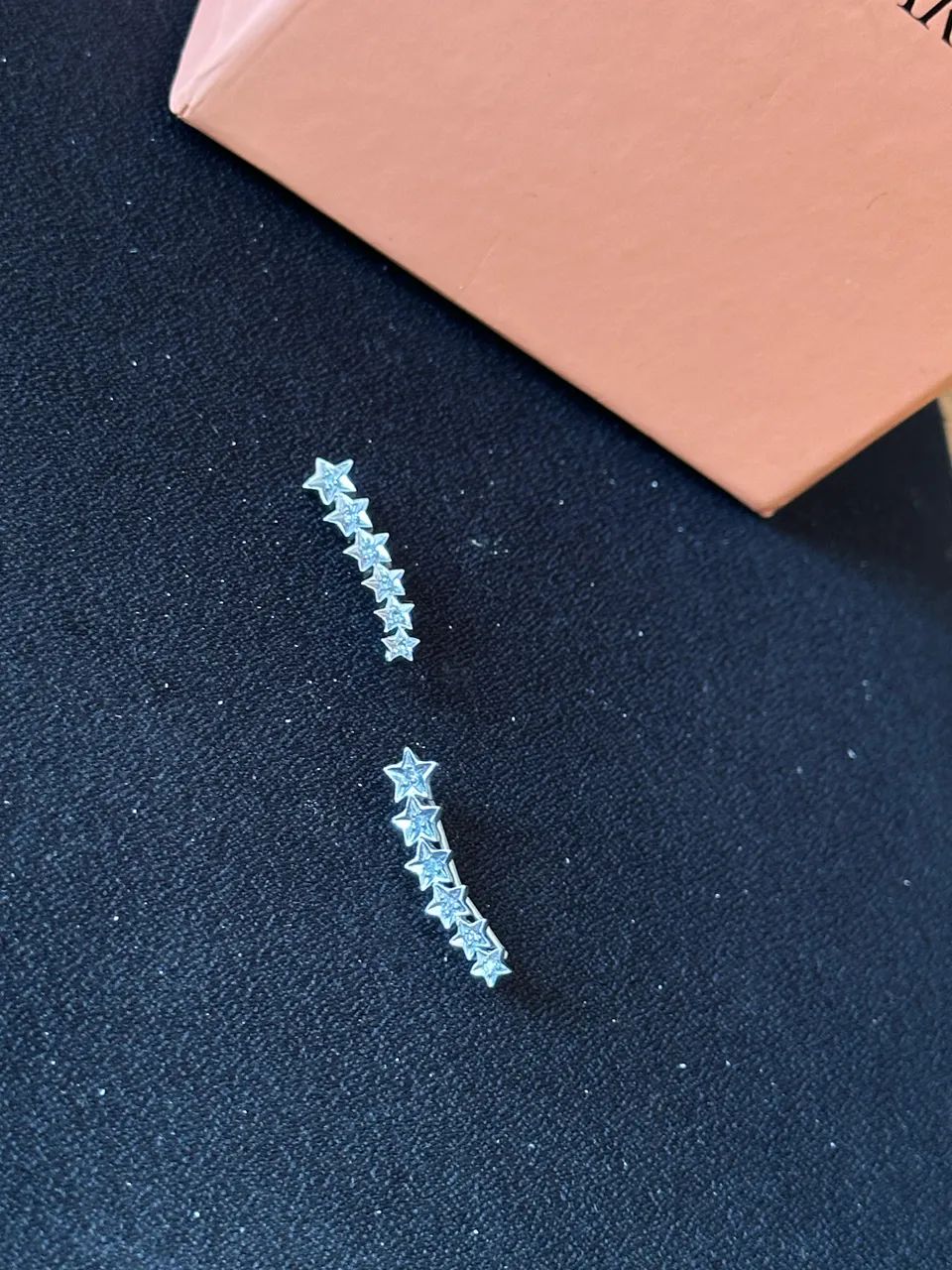 Brincos Ear Cuff Ouro branco diamantes  - Foto 3