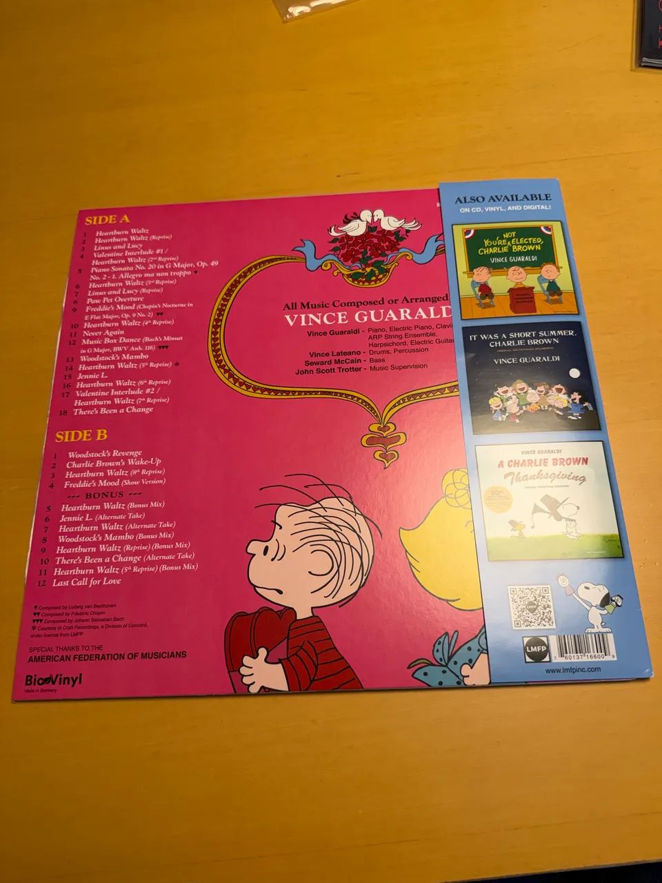 VINIL BE MY VALENTINE - CHARLIE BROWN - Foto 3