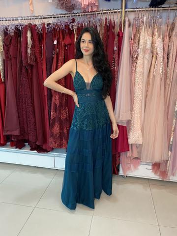 vestido de festa longo para alugar