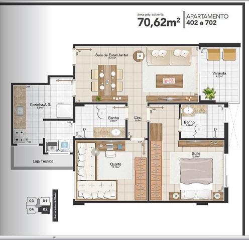 Apartamento para alugar com 2 dormitórios em Flamboyant, Campos dos goytacazes cod:3310 - Foto 3