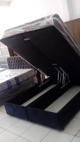 Cama bau queen 1,58