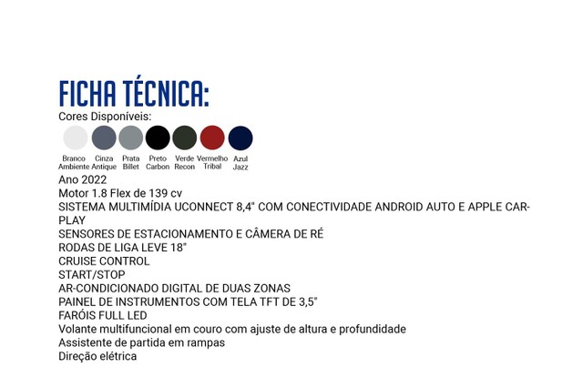 RENEGADE 2021/2021 1.8 16V FLEX LONGITUDE 4P AUTOMÁTICO