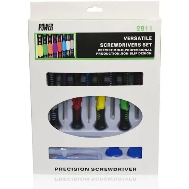 Kit de ferramentas manutenção de notebook e celular com pinça - Foto 3