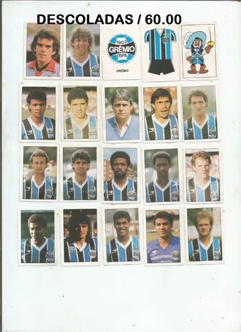 figurinhas copa uniao 1988 - times completos