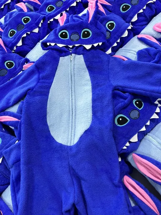 Pijama Kigurumi Stitch Fleece Personagens
