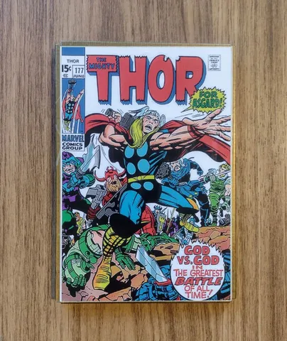 Placa Decorativa HQ Thor em metal