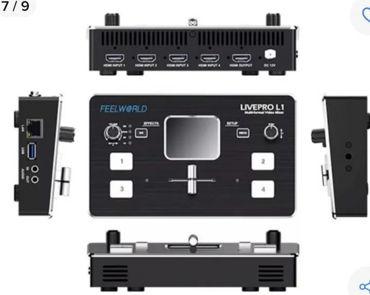 Mixer de Vídeo Feelworld Livepro L1 - Foto 2