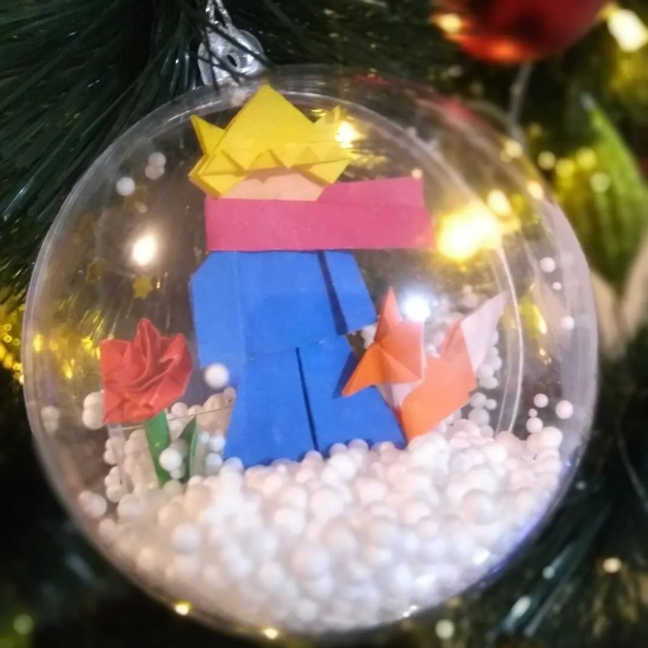 Bola de Natal (Pequeno Príncipe / Papai Noel) - Foto 2