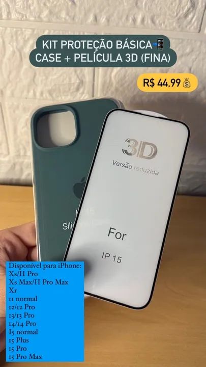 Kit proteção básica para iPhone