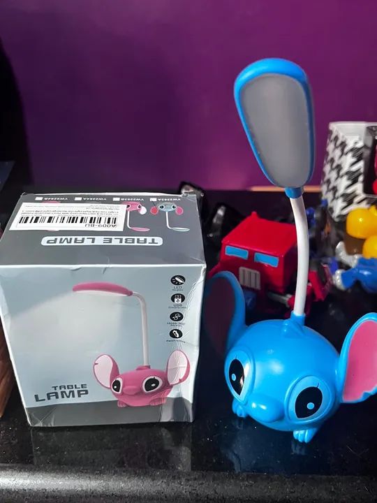 Luminária Lilo Stitch Disney Sala Quarto 