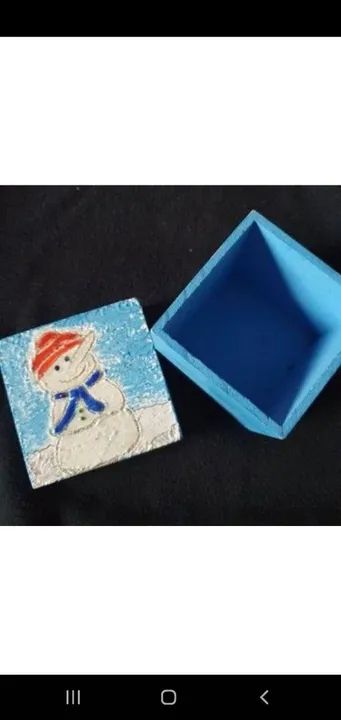 Caixa mdf boneco de neve - Foto 2