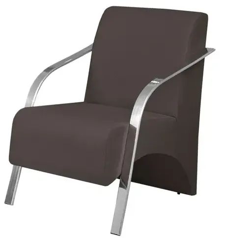 Poltronas para Recepção com Braço Cromado65578332706307120