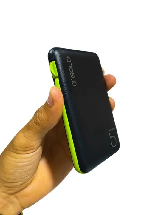 CARREGADOR PORTÁTIL 5.000 MAH GOLD BTE-03 - Foto 6