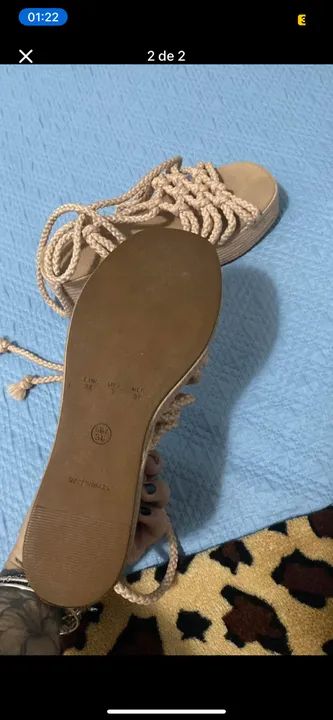 Sandália nova 