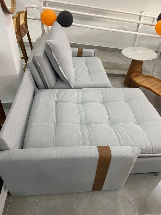Sofá Retrátil Slim Pillow de 18cm Molas Ensacadas (Zero Caixa) - Foto 3