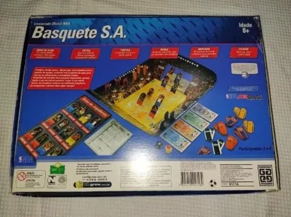 Nba Basquete S.a. Jogo De Tabuleiro Da Grow - Foto 2