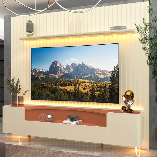sala rack bancada painel home  - Foto 4