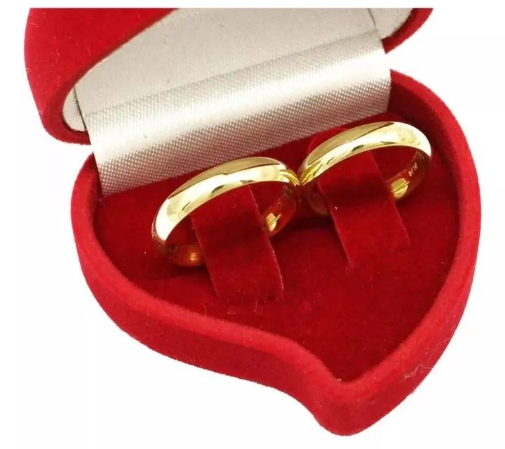 Par de Alianças  Casamento em Moedas Antigas Garantia  - Foto 4