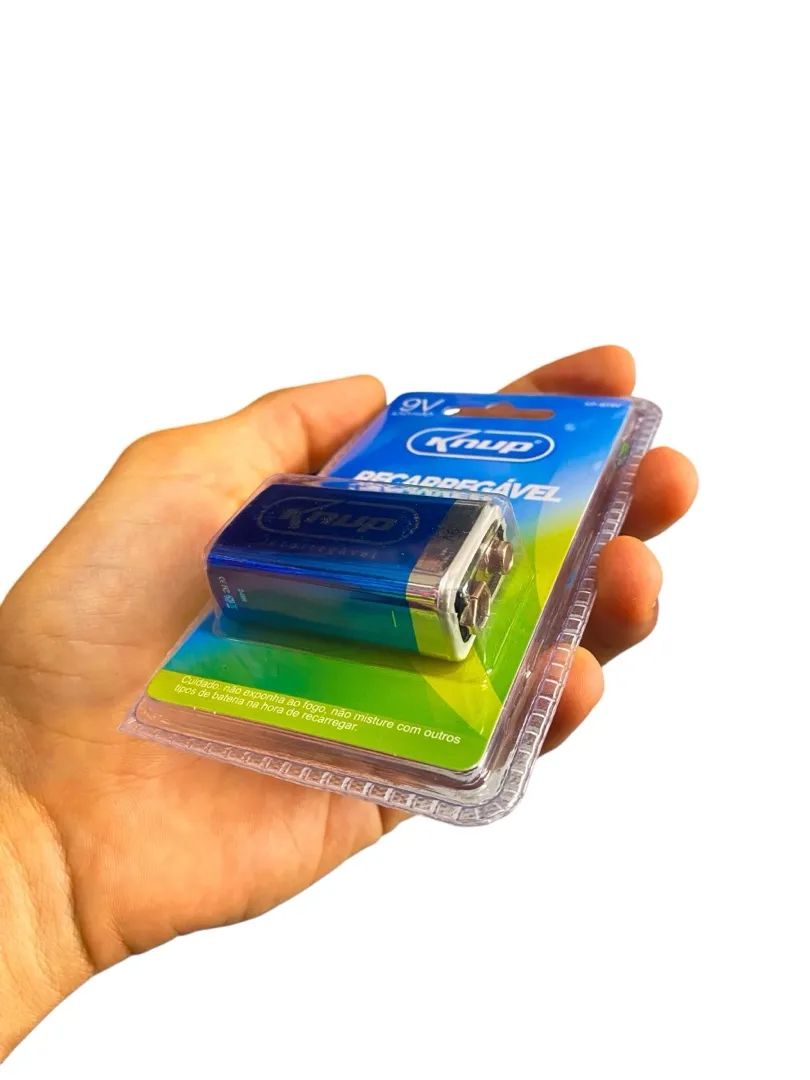 Bateria Recarregável Knup 9V - Foto 2