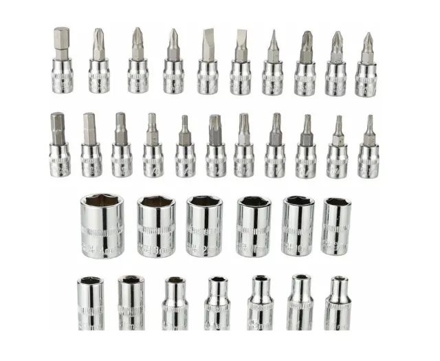 Kit de Ferramentas / Jogo de bits Soquetes 1/4 - Foto 5