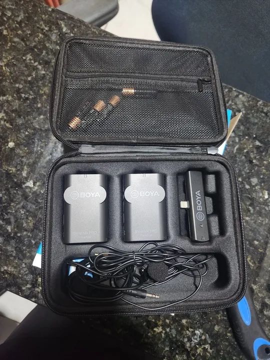 Microfone boya sem fio tipo C - compatível com iPhone 15 - Foto 3