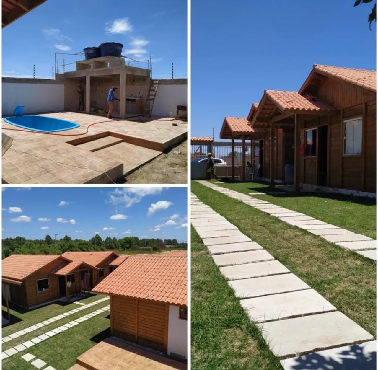 Casa chalé mobiliado com área Gourmet e Piscina