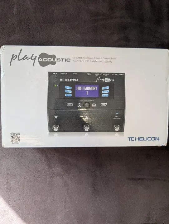 Pedal De Efeito Tc Helicon Voicelive Play Acoustic Preto Todo