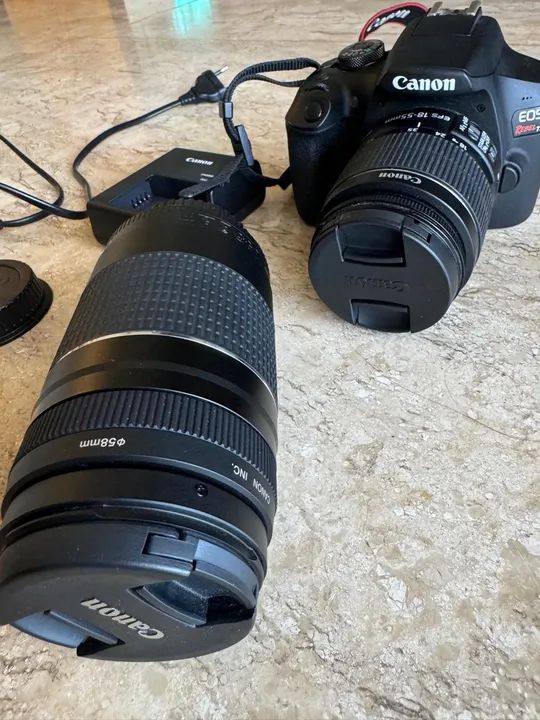 Combo Câmera EOS T7+ Viajante com Lente EF-S 18-55mm + EF 75-300mm - Foto 6