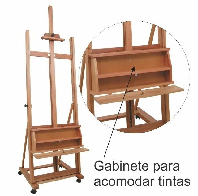 Cavalete De Pintura Trident Estúdio Com Cremalheira M.12220 - Foto 6