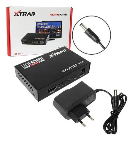 Hdmi Splitter C/ Amplificador  1080p 3d Xt-2047 Xtrad