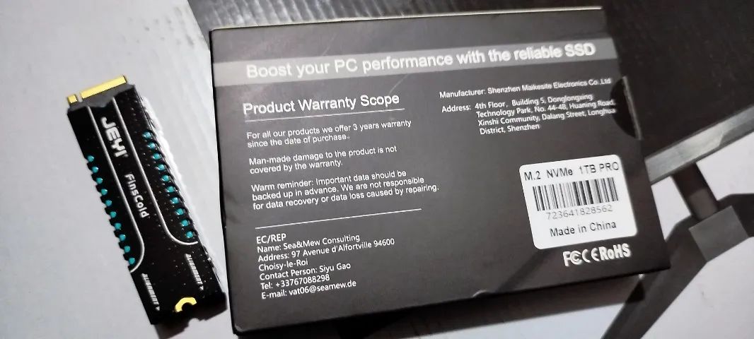 Ssd XrayDisk Nvme Pro 3500 Mb/s M.2 2280 1tb M2 Pcie 3.0x4 PS5 Pc + Dissipador De Calor Es - Foto 4