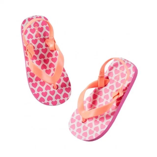 Chinelo de Dedo Infantil Coraçãozinhos - Tamanho 5/6