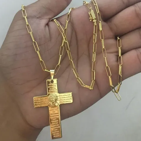 Cordão , Pulseira e Anéis banhados a Ouro ( não suja )