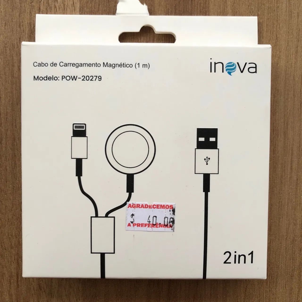 Cabo Magnético para Celular 1m - Novo - Foto 2