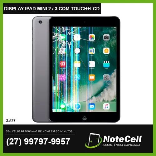 Tela/Display P/ iPad Mini 2 / iPad Mini 3 A1489 A1490 A1491 A1599 - Instalação em 30 min!