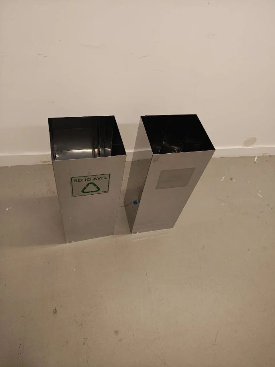Lixeiras para coleta seletiva - inox - Foto 3