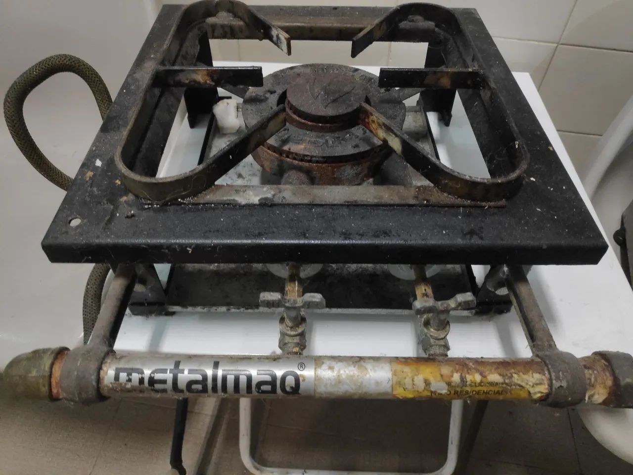 Fogão Industrial a gás botijão metalmaq dupla chama